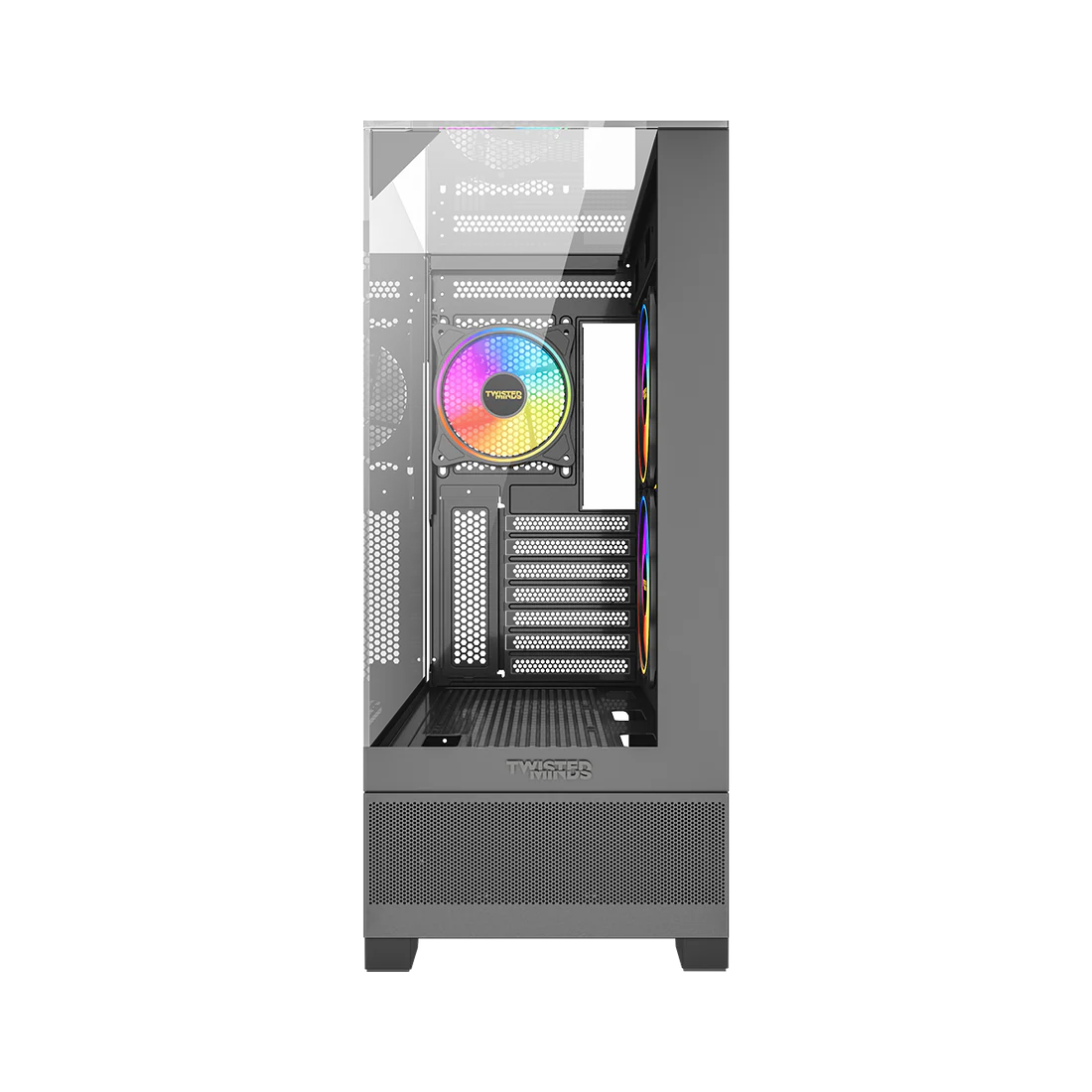 Twisted Minds Quantum Tempered Glass Mid Tower Gaming Case Black - TM-XL290-B - Desert Games