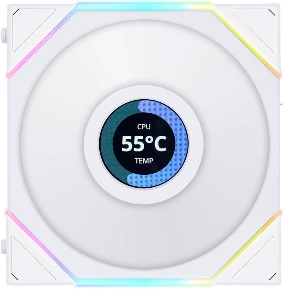 Lian Li Uni Fan TL 120 Case Fan, Single Pack, White | G99.12TLLCD1W.00 - Desert Games