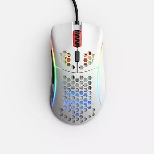 Glorious Model D Minus Gaming Mouse - Glossy White | GLO-MS-DM-GW - Desert Games
