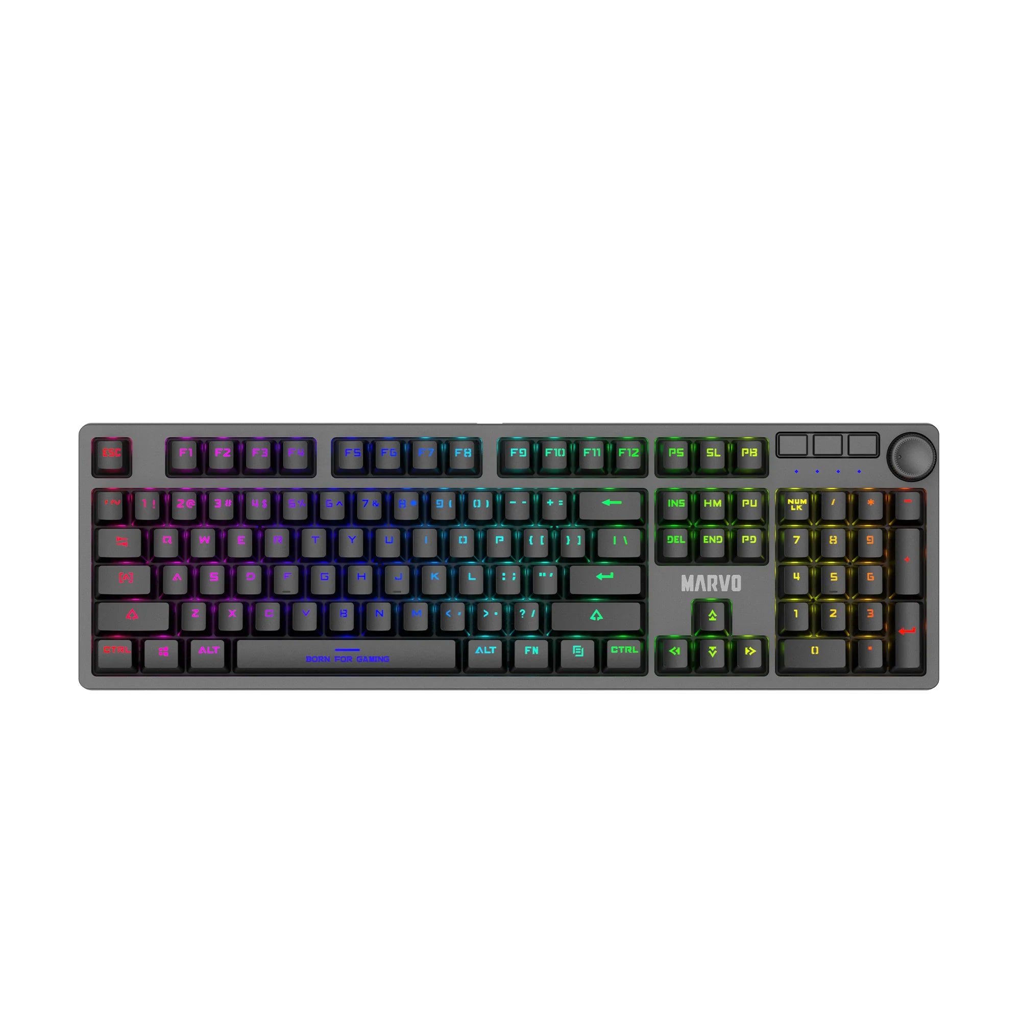 MARVO KG954 EN-R Wired Mechnical Keyboard - Desert Games