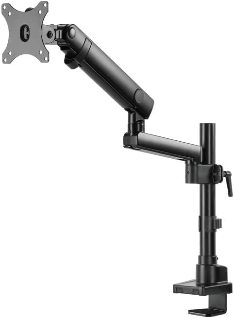 Twisted Minds Aluminum Single 17-32 Inch Lcd Slim Pole Monitor Desk Mount Fully Adjustable Gas Spring Stand For Display , 17.6Lbs Weight Capacity-Assisted Monitor Arm - Desert Games