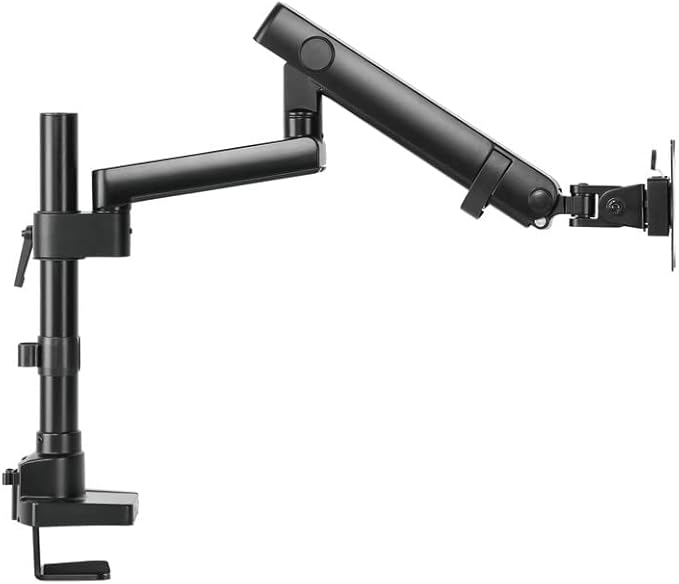 Twisted Minds Aluminum Single 17-32 Inch Lcd Slim Pole Monitor Desk Mount Fully Adjustable Gas Spring Stand For Display , 17.6Lbs Weight Capacity-Assisted Monitor Arm - Desert Games