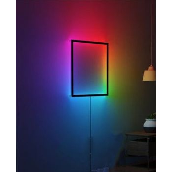 Gadgeton Modern Square RGB LED Wall Lamp with Remote Control - 745610