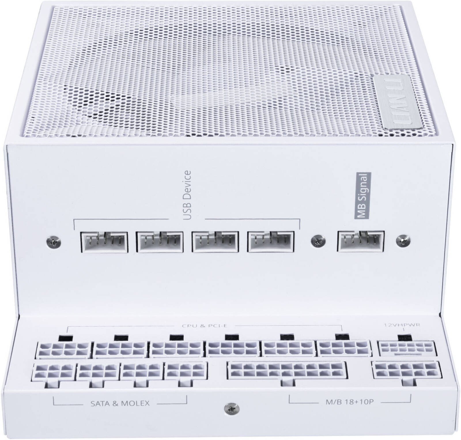 Lian-Li Edge Fully Modular Power Supply, 1300W Power, 80 Plus Platinum Certification, 120mm FDB Fan, ATX 3.0 & 3.1 Compliant, PCIe 5.1 Support, Active PFC, White | EG1300.White - Desert Games