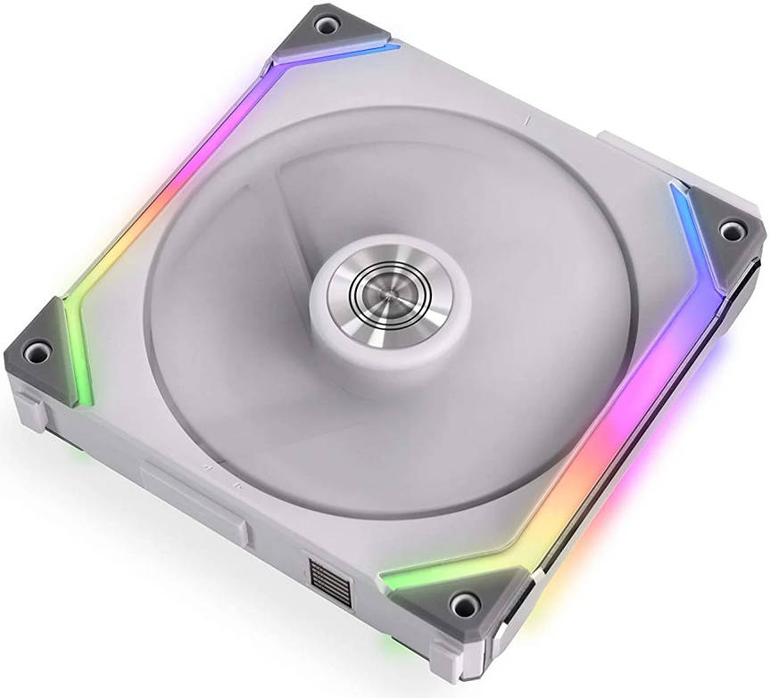 Lian Li UNI FAN SL140 Digital Addressable RGB 140 Fan, Single Pack, White | G99.14UF1W.00 - Desert Games
