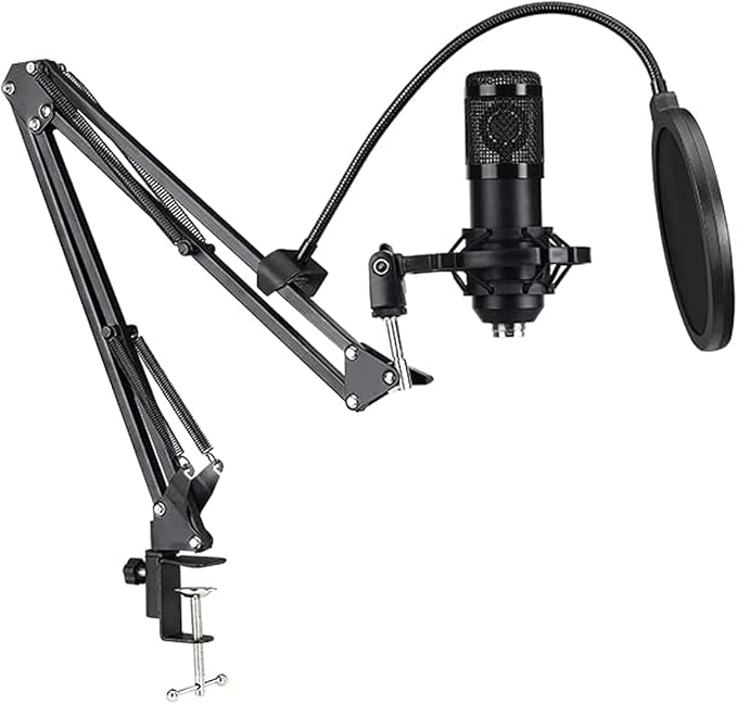 Twisted Minds W104 – Desk-Mounted Usb Condenser Microphone For Pc, Ps4, Ps5 And Mac, Uni-Directional Polar Pattern, Boom Stand Great Gaming, Streaming & Podcasts - Desert Games