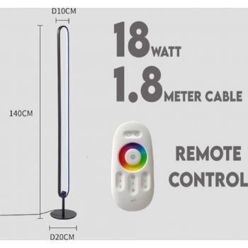 Gadgeton LED Curved Corner DUO RGB Floor Light, Lamp with Remote & App Control - 745607