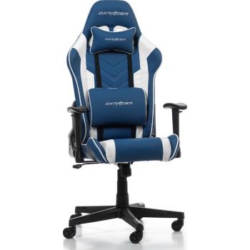 DXRacer P132 Prince Series Gaming Chair - Blue/White - Desert Games