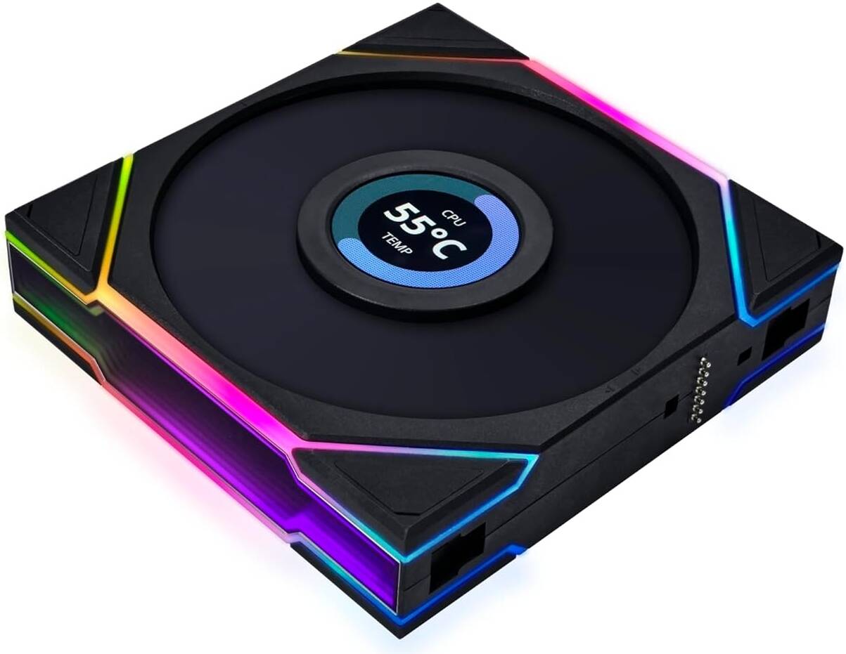 Lian Li Uni Fan TL 120 Case Fan, Triple Pack, W/ Controller, Black | G99.12TLLCD3B.00 - Desert Games