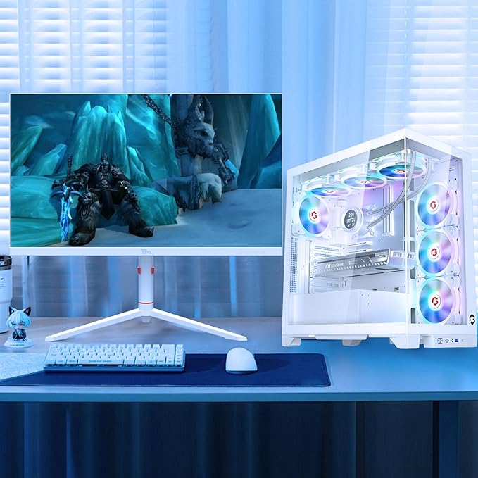 Twisted Minds TMA27FHD180IPS 27" FHD Gaming Monitor, 180Hz Fast IPS Panel, 1ms Response, HDR400 Ready, FreeSync, HDMI 2.1 & DP 1.4, Adjustable Stand, PS5 Compatible - Desert Games