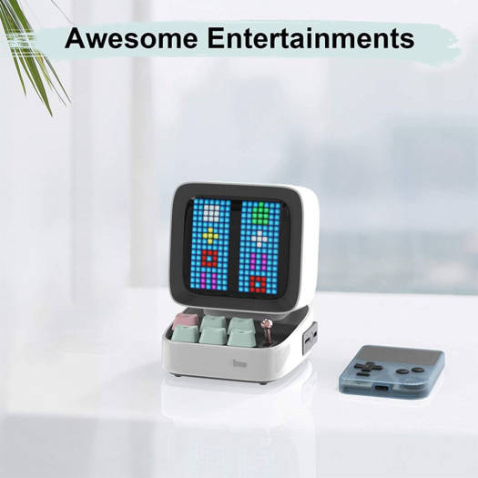 Divoom Ditoo Pro Bluetooth Mini Speaker - White - Desert Games