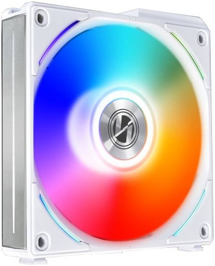 Lian-Li UNI Fan AL120 V2 Three White, PBT+PC+Aluminum Materials, 120mm Fans, Up to 1900 RPM Fan Speed, 64.5 CFM Airflow, Pack of 3 | G99.12ALV23W.00 - Desert Games