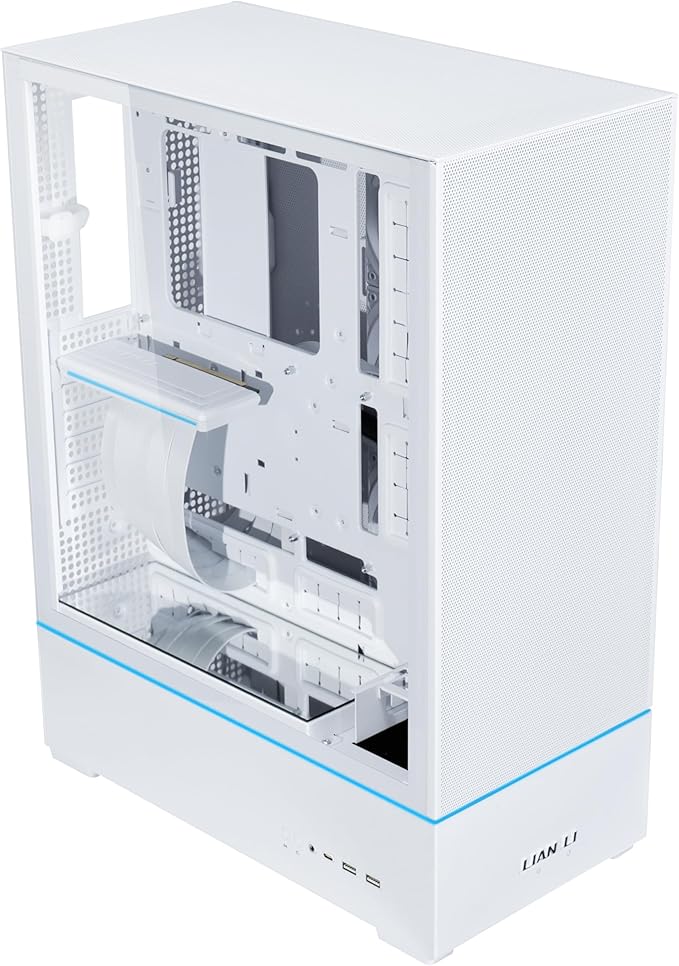 Lian Li SUP 01 Mid-Tower Case - White, Premium Aluminium PC Chassis - Desert Games