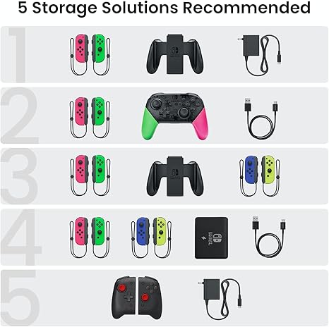 Tomtoc Carrying Case for Nintendo Switch - Red - Desert Games