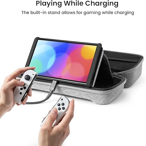Tomtoc Carrying Case for Nintendo Switch - Gray - Desert Games