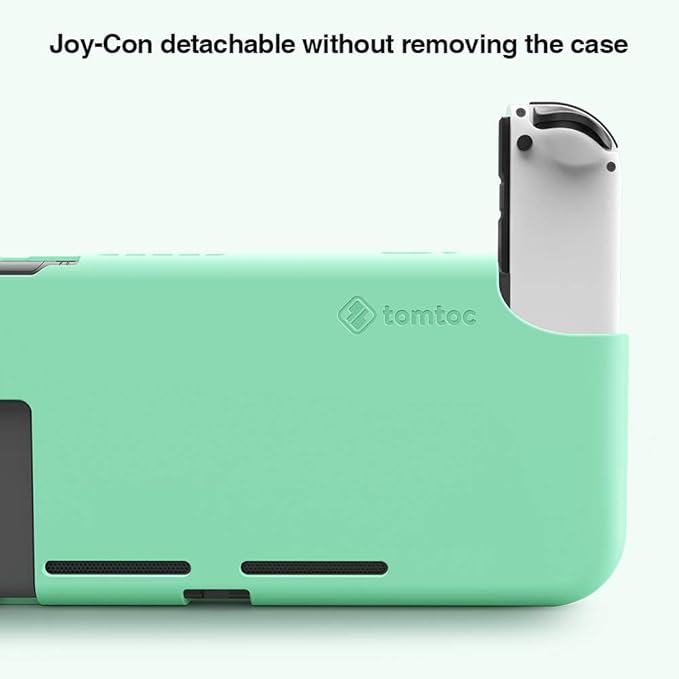 Tomtoc Nintendo Switch Liquid Silicone Case - Turquoise - Desert Games