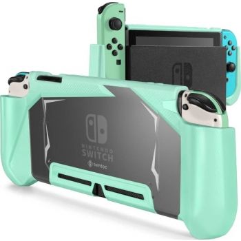 Tomtoc Nintendo Switch TPU Dockable Grip Case - Green - Desert Games