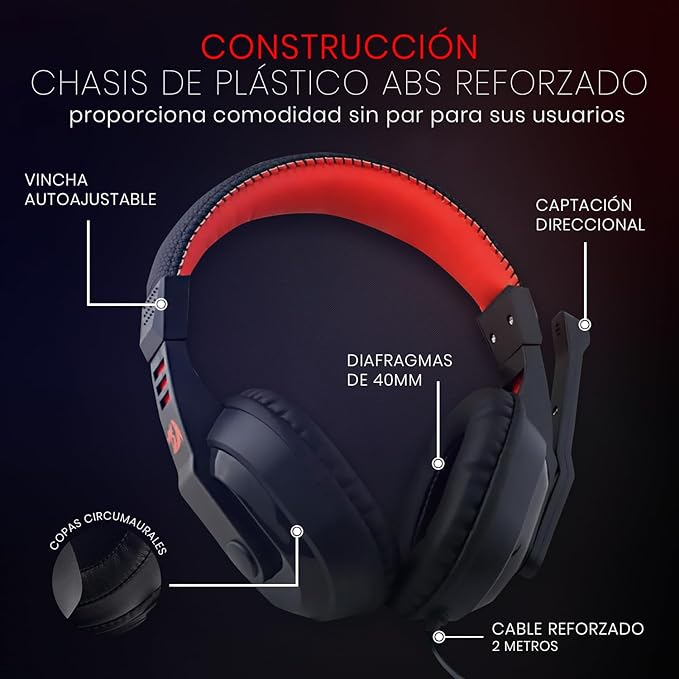 Redragon Ares H120 Wired Gaming Headset - Desert Games
