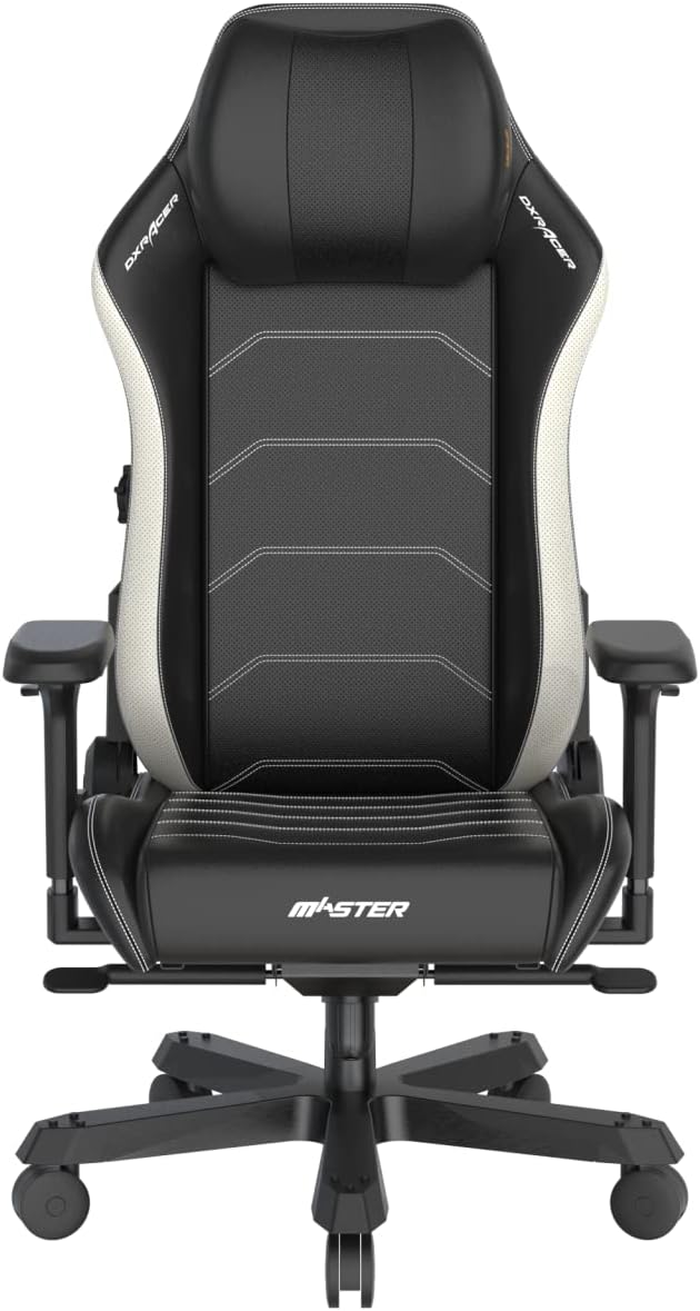 DXRacer Master Series Gaming Chair - Black & White - Desert Games