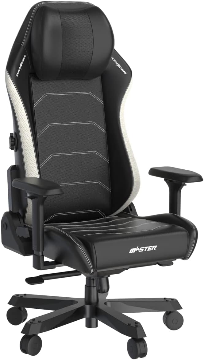DXRacer Master Series Gaming Chair - Black & White - Desert Games