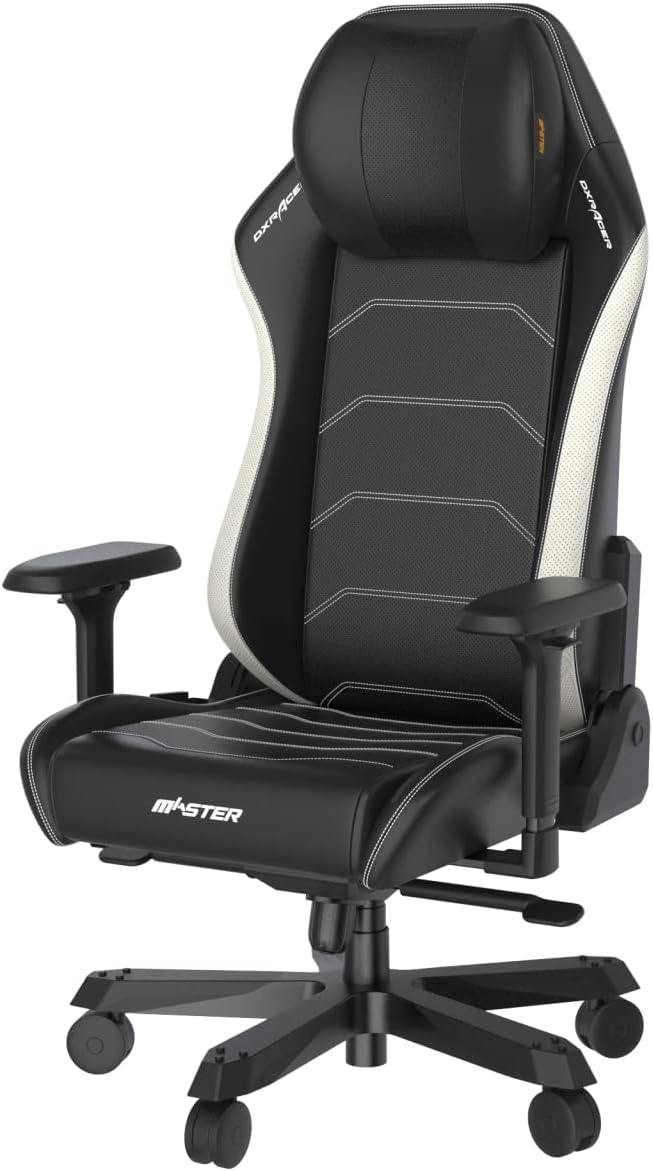 DXRacer Master Series Gaming Chair - Black & White - Desert Games