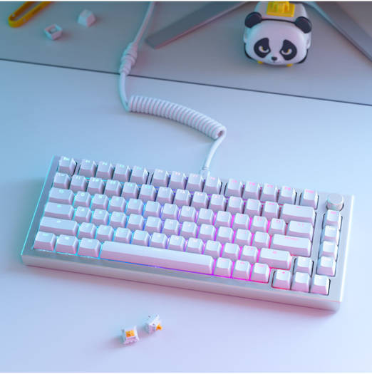 Glorious PC Gaming Race GMMK ABS Doubleshot V2 USA Base Kit, Keycap Set -  White GLO-KC-ABS-USKIT-W - Desert Games