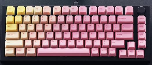 Glorious GPBT Keycaps, 143 Dye-Sub PBT Plastic, Pink Grapefruit, Forge GLO-KC-GPBT-PG-FORGE - Desert Games