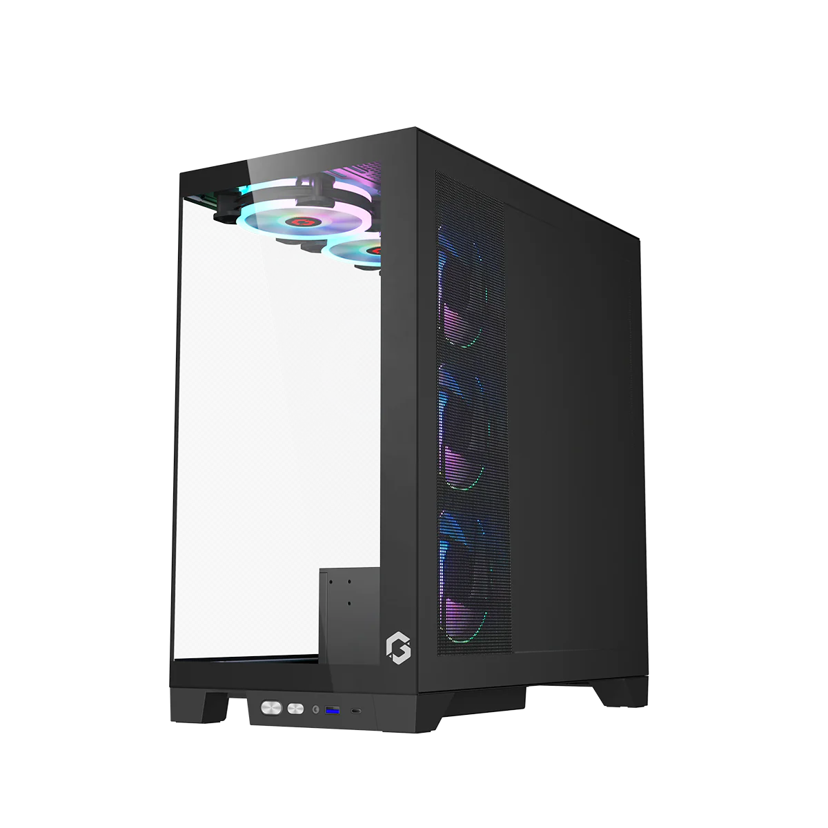 GAMEON Emperor Midnight IV Series Mid Tower Gaming Case - Black - Desert Games