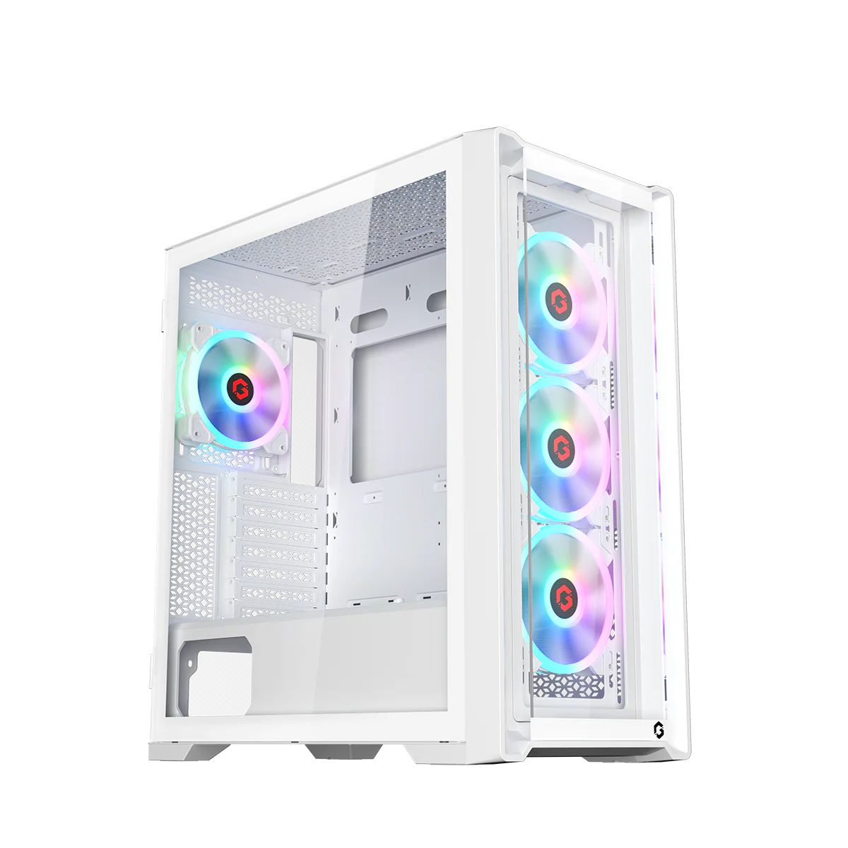 GAMEON Vortex Arctic Series Mid Tower Gaming Case - White