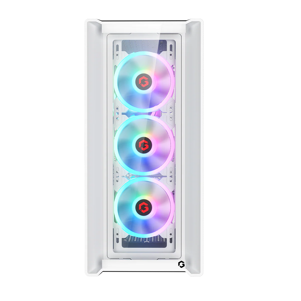 GAMEON Vortex Arctic Series Mid Tower Gaming Case - White - Desert Games