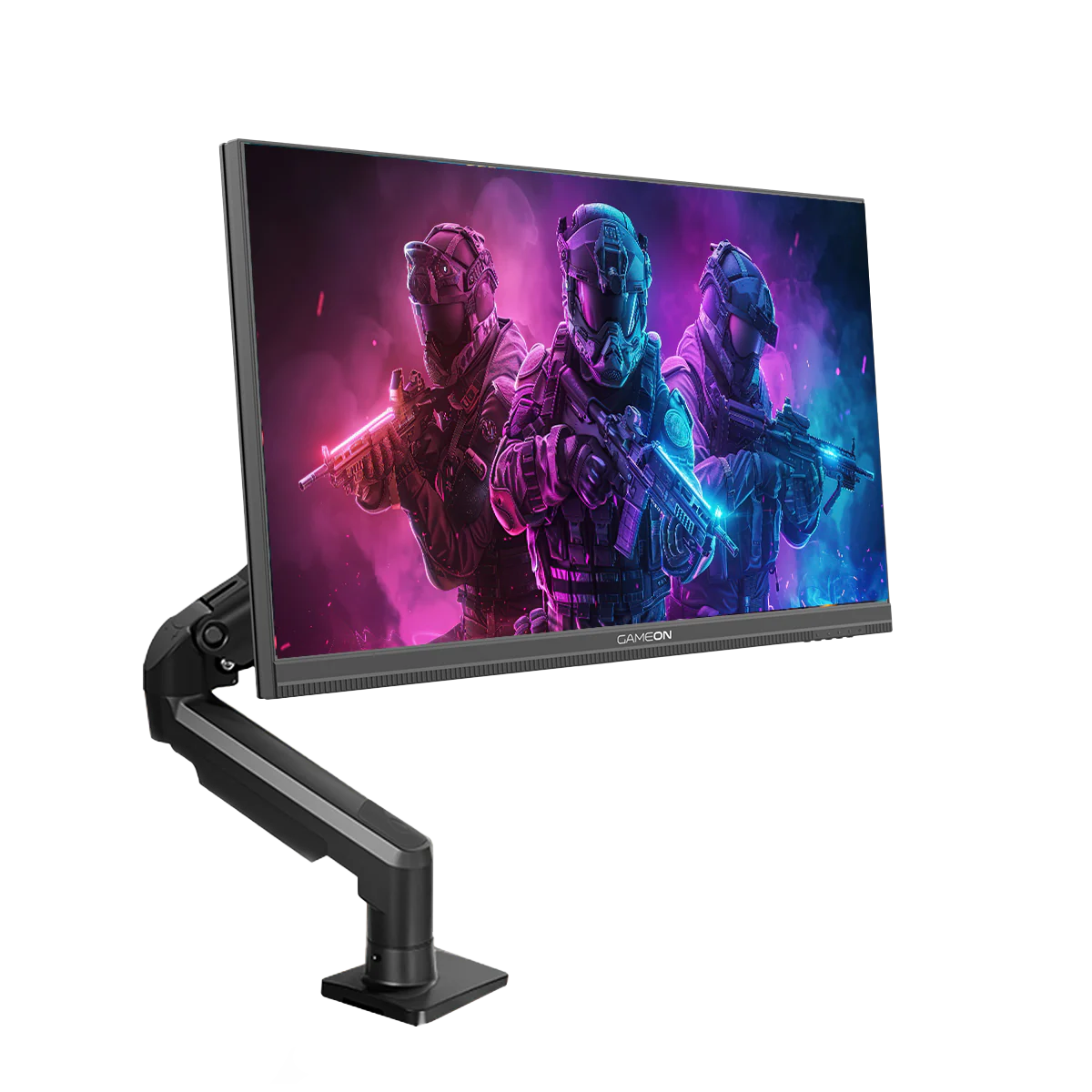 GAMEON 24FHD190IPSX Midnight Pro X Series 24" FHD, 190Hz, MPRT 0.5ms, HDMI 2.1, Fast IPS Gaming Monitor (Supports PS5) with Stand - Black - Desert Games