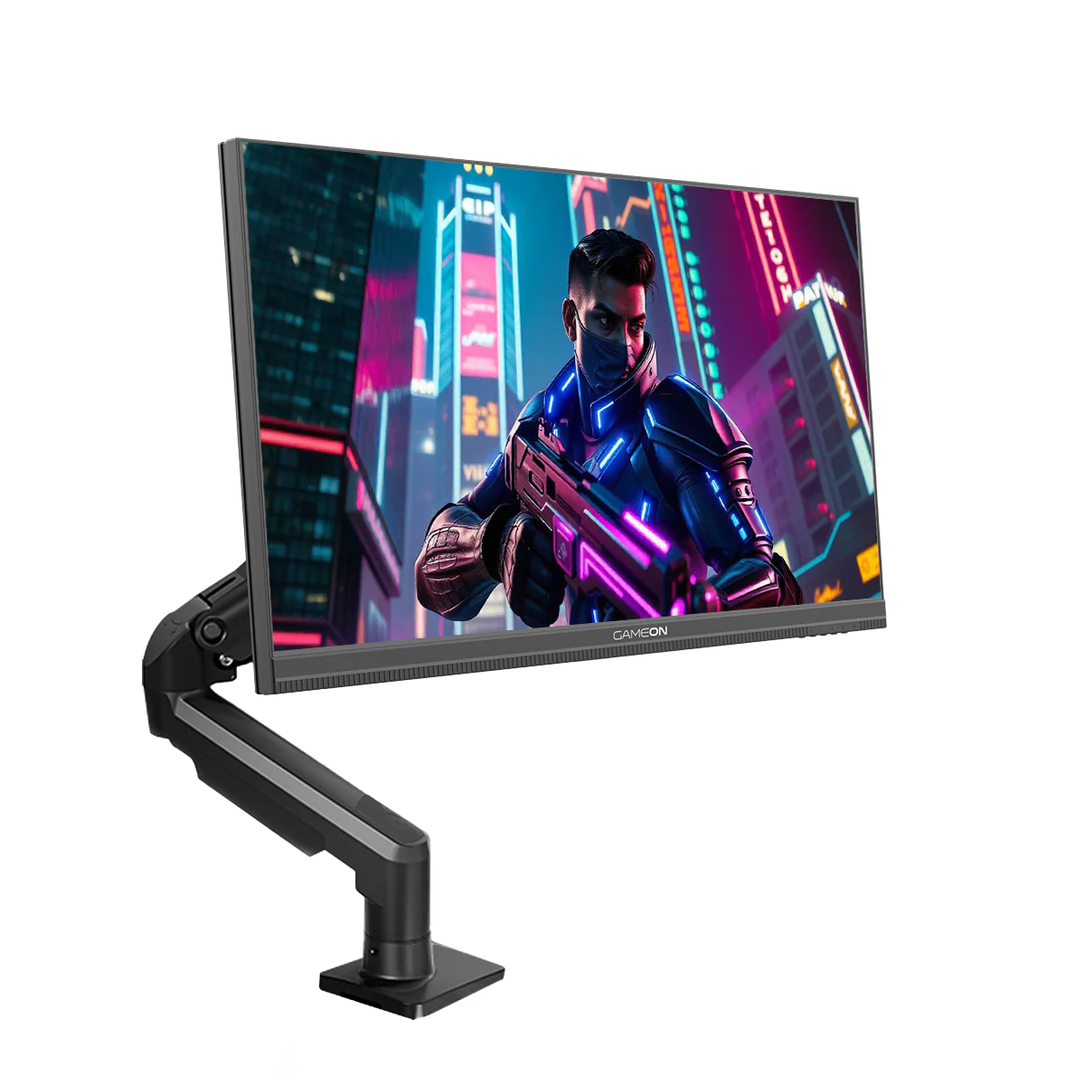 GAMEON GOM27FHD190IPSX Midnight Pro X Series 27" FHD, 190Hz, MPRT 0.5ms, HDMI 2.1, Fast IPS Gaming Monitor (Supports PS5) with Stand - Black - Desert Games