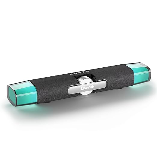 Redragon GS512 RGB Desktop Speakers, 2.0 PC Computer Stereo Soundbar - Desert Games