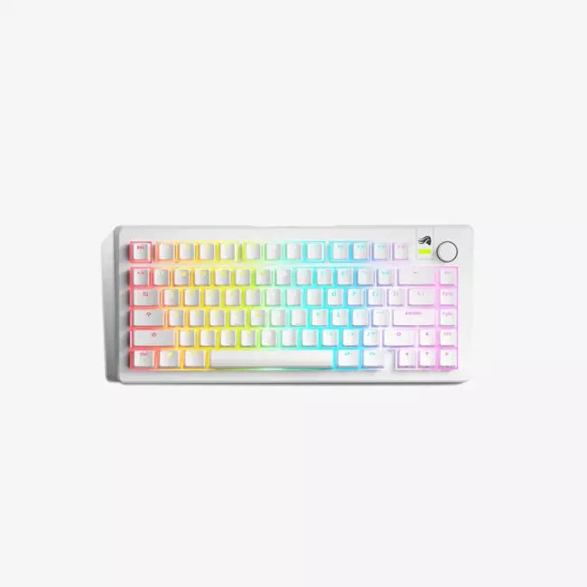Glorious GMMK 3 75% Prebuilt Wired US Keyboard - White | GMMK3-75-FOX-W-W - Desert Games