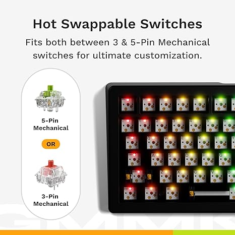 Glorious GMMK 3 PRO 75% Mechanical Keyboard - Black GMMK3-PRO-75-PB-FOX-W-BLK-US - Desert Games