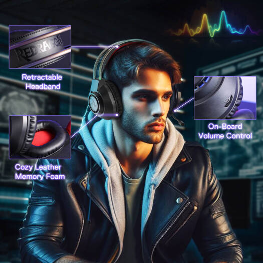 Redragon Scream H231 Gaming Headphones - Black - Desert Games