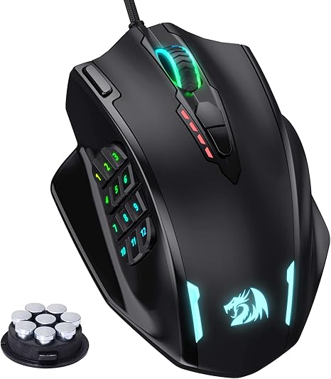 Redragon M908 Impact RGB LED MMO Gaming Mouse - Desert Games