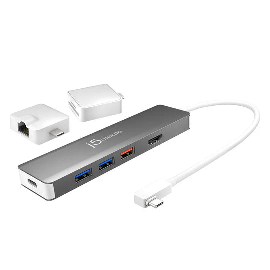 J5 Create USB-C™ Modular Multi-Adapter with 2 Kits - Desert Games