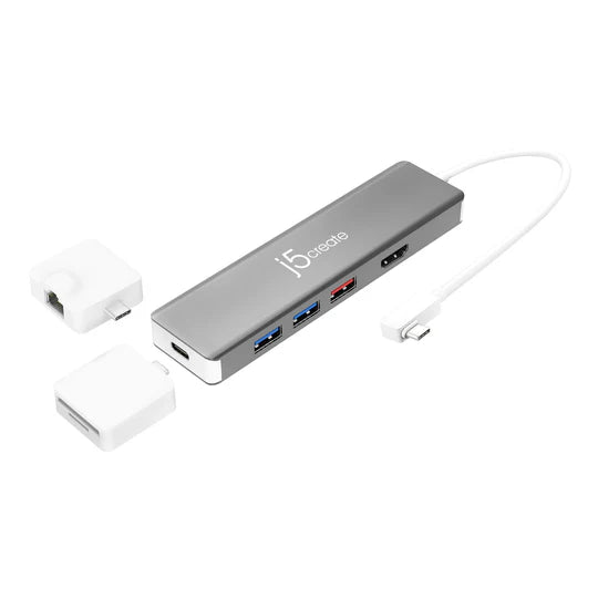 J5 Create USB-C™ Modular Multi-Adapter with 2 Kits - Desert Games
