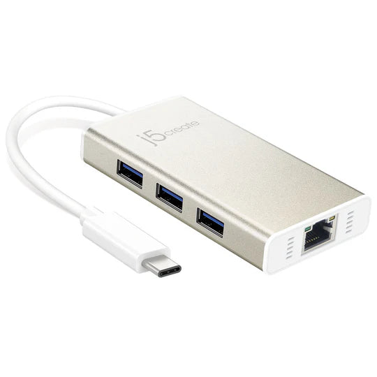 J5 Create USB-C® Multi-Adapter Gigabit Ethernet / USB™ 3.1 HUB - Desert Games