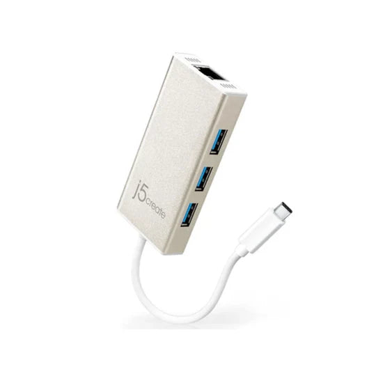 J5 Create USB-C® Multi-Adapter Gigabit Ethernet / USB™ 3.1 HUB - Desert Games