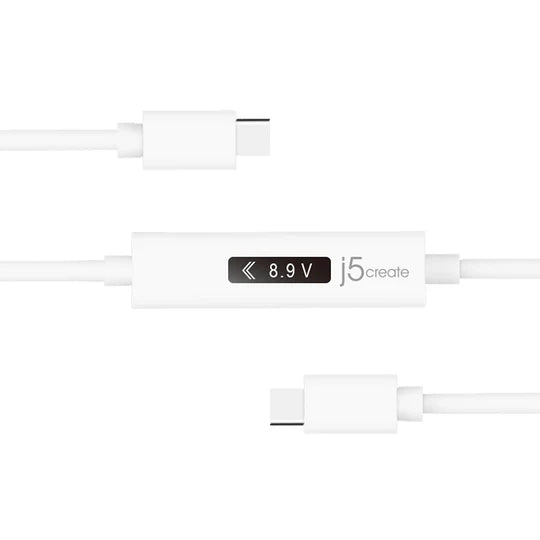 J5 Create USB-C™ Dynamic Power Meter Charging Cable - USB-C® to USB-C - Desert Games