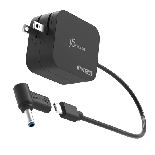 J5 Create 67W GaN PD USB-CĀ® Mini Charger with 4.5 mm DC Converter - Desert Games