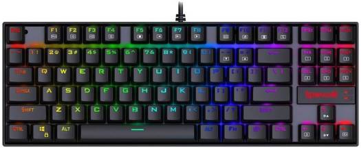 Redragon K552-RGB-2 Wired TKL 75% Mechanical Gaming Keyboard, Outemu Blue Switches, Metal + ABS Construction, Black K552RGB-2