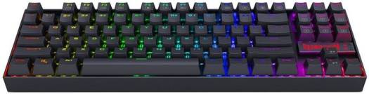 Redragon K552-RGB-2 Wired TKL 75% Mechanical Gaming Keyboard, Outemu Blue Switches, Metal + ABS Construction, Black K552RGB-2