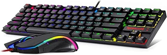 Redragon K552-RGB-BA Gaming Keyboard and Mouse Combo - Desert Games