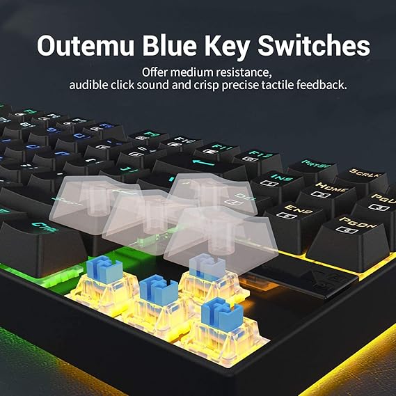 Redragon K552-RGB-BA Gaming Keyboard and Mouse Combo - Desert Games