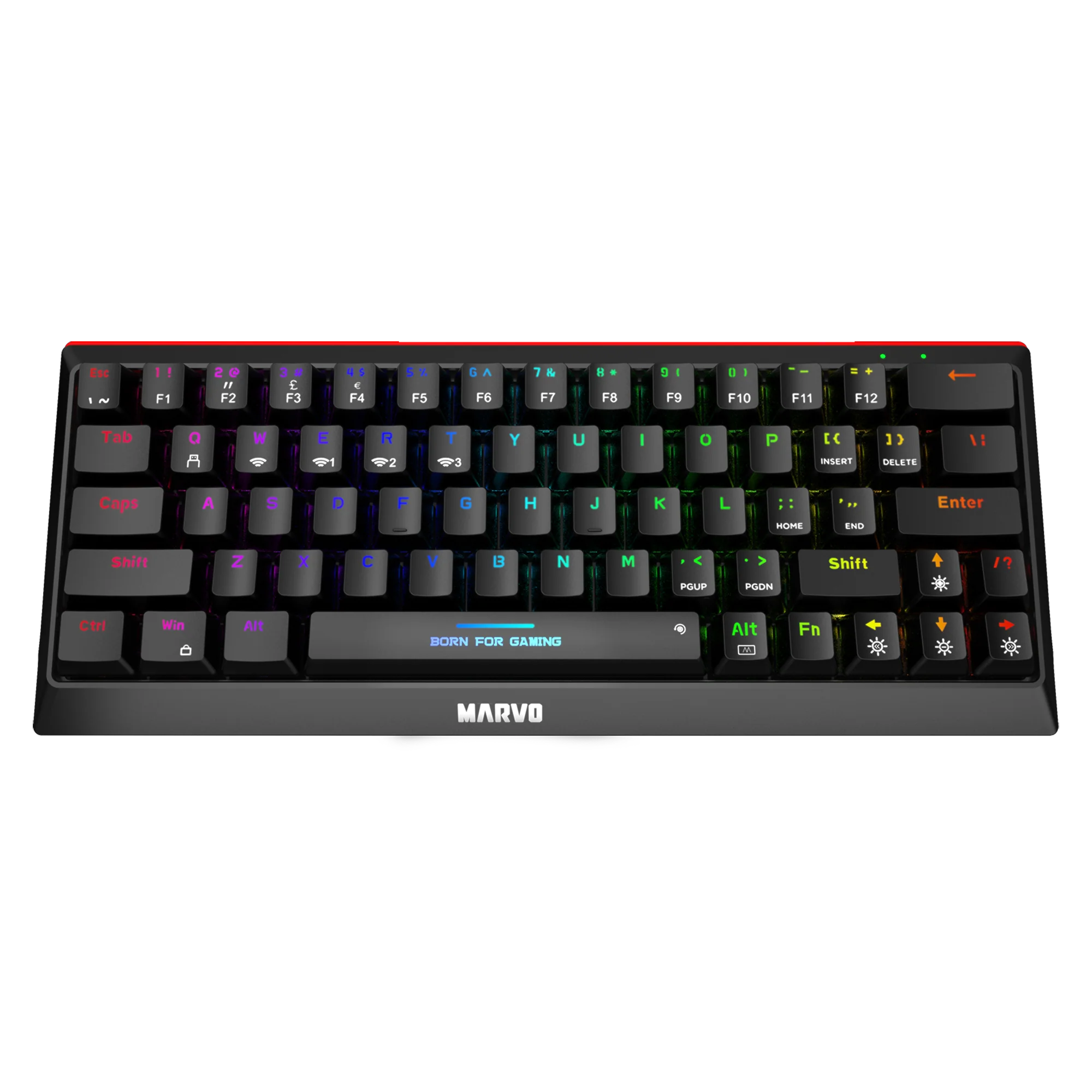 MARVO KG962W EN-B Wireless Keyboard - Desert Games