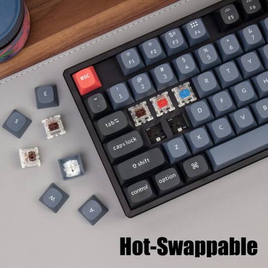 Keychron K8 Pro Wireless Custom Mechanical Keyboard, Red Switch K8P-J1-AR - Desert Games