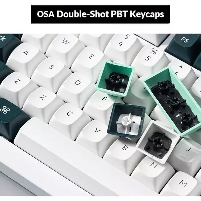 Keychron Q1 HE QMK Wireless Custom 75% Mechanical Keyboard - White Q1H-P1-AR - Desert Games